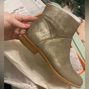 GOLD SPARKLY ISOLA BOOTS